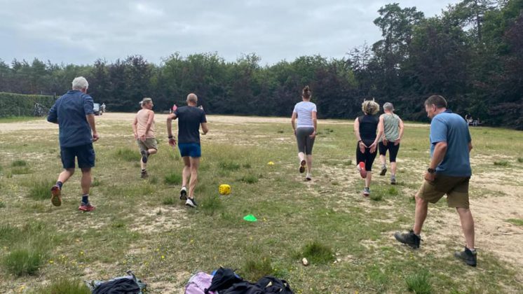 NPSB herstelsportgroep trainen in Austerliz