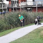 Rob chipt bijna uit de waterhindernis