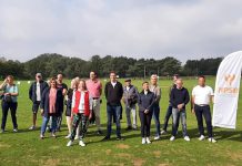 Groepsfoto na een succesvolle clinic