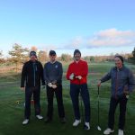 Ron-Enno-Karel-Gerard bijten het spits af op hole 1