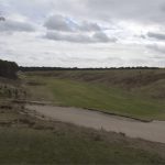 Uitzicht op hole 9 south
