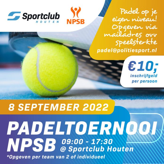 Padel toernooi NPSB 8 september 2022