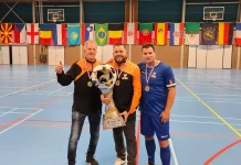 Nederlands politie zaalvoetbalteam 45+ Wereldkampioen